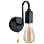 Vintage applique murale avec interrupteur, retro industriel lampe murale avec interrupteur � tirette, ...