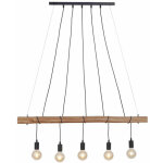 Leuchten direkt - vintage pendule plafonnier luminaire poutres en bois suspension lampe salon spots luminaires ...
