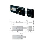 Viro 1. 7853 serrure a pa ne demi - tour 60 mm cylindre da tacha 5 coups avec pa ne demi - tour incorpora ...