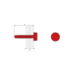 Vis autoforeuse th acier zing 4. 8x22 bte de 500 scell - it
