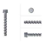 Vis � b�ton galvanis�e m8 x 80 mm t�te hexagonale sw13 - bo�te de