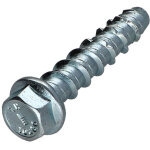 Vis b�ton t�te hexagonale th embase collerette torx t15 10x140 acier zingu�