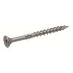 Vis � bois tendre t�te frais�e six lobes - inox a2 6x80 / 50 mm - bo�te de 100