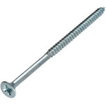 Vis express - vis bois et agglomer� vba t�te frais�e tf pozi n�3 6x120 filetage partiel acier zingu� ...
