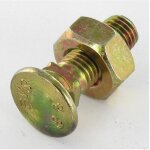 Vis express - boulon de charrue tfcc t�te frais�e collet carr� 3 / 8x30 unf classe 8. 8 bichromat� - ...