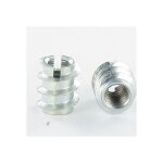 Insert fendue m8 15x15 acier brut - 1 pice