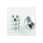 Insert fendue m8 15x15 acier brut - 10 pi�ces