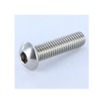 Vis mtaux bhc (tte bombe hexagonal creux) m6x25 filetage total cl de 4 hc4 inox a4 - 30 pices