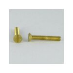 Vis m�taux laiton t�te frais�e tf fendue m5x40 - 10 pi�ces