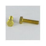Vis m�taux laiton t�te hexagonale th m10x50 - 1 piece