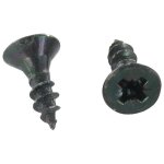 Vba vis bois agglo t�te frais�e tf pozi n�2 5x60 filetage total acier zingu� noir - 10 pi�ces