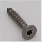 Vis express - vba vis bois agglo t�te frais�e tf torx t25 6x50 filetage total inox a2 - 30 pi�ces