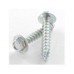 Tekor - vis bois t�te hexagonale th embase collerette 8x50 acier zingu� pointe antifendage cut type 17 ...