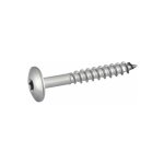 Acton - vis de facade t�te cylindrique extra large six lobes - inox a2 4, 8x38 mm - bo�te de 100