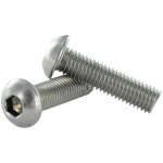 Vis mtaux inox a2 bhc (tte bombe hexagonal creux) m3x20 filetage total cl de 2 hc2 - 200 pices
