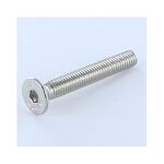 Vis express - vis m�taux inox a2 fhc t�te frais�e empreinte hexagonale creuse cl� de 2 hc2 m3x25 filetage ...