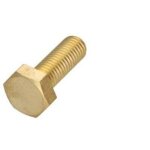 Vis m�taux laiton t�te hexagonale th m8x35 - 10 pi�ces