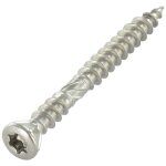 Vis express - vis terrasse double filet t�te frais�e tf torx t25 5x70 pointe antifendage type 17 inox ...