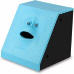 Vurahome - visage tirelire l'argent manger tirelire singe � piles d'�conomie d'bo�te, blue 9. 69. 89. ...