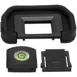 Viseur oculaire avec ?illeton, cache sabot froid et niveau pour appareils photo canon 5d2, d6, 7d, 60d ...