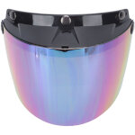 Visi�re de casque moto anti - uv amovible avec bouton m�tallique r�glable et protection anti - �blouissement ...