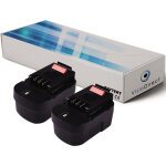 Visiodirect - lot de 2 batteries pour black et decker hp14k perceuse visseuse 3000mah 14. 4v