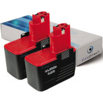 Visiodirect - lot de 2 batteries pour bosch gsr 14, 4 vpe - 2 perceuse visseuse 3000mah 14. 4v