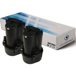 Visiodirect - lot de 2 batteries pour makita lm01w lampe torche 1500mah 10. 8v