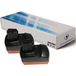 Visiodirect - lot de 2 batteries pour metabo bsz 18 impuls li power perceuse sans fil 3000mah 18v