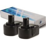 Visiodirect - lot de 2 batteries pour ryobi lcd18021b perceuse visseuse 3000mah 18v