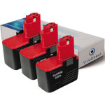 Visiodirect - lot de 3 batteries pour bosch gsr 14, 4 vpe - 2 perceuse visseuse 3000mah 14. 4v