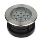 Vision - el - spot led extrieur etna - 12w encastrable miidex lighting blanc - neutre - 4000k - inox ...
