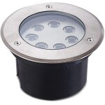 Vision - el - spot led ext�rieur etna - 7w encastrable miidex lighting� blanc - neutre - 4000k - inox ...
