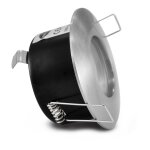 Vision - el - support de spot bbc rond tanche ip65 alu bross 83mm miidex lighting alu - brosse