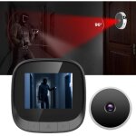 Visionneuse de porte visuelle intelligente infrarouge 2, 4po judas vid�o num�rique cam�ra des yeux de ...