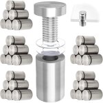 Visserie en acier inoxydable 12 � 20 mm ? 10 pi�ces ? entretoises pour vitrages publicitaires