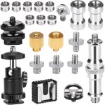 Visserie d?adaptation pour appareil photo ? convertisseur 1 / 4? vers 3 / 8? et 1 / 4? vers 1 / 4? pour ...