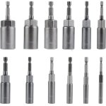 Visseuse adaptateur embouts douille hexagonale 1 / 4' 6 - 19mm pour perceuse � main, tournevis �lectrique, ...