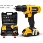 Visseuse � batterie 21 v, 2 vitesses, perceuse � piles, , 24 accessoires inclus