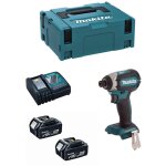Visseuse  chocs makita dtd152rmj - 18v li - ion 4. 0 ah 165 nm - 2 batteries - chargeur - coffret