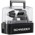 Schneider - tournevis visseuse electrique batterie + coffret 54 embouts - chargeur usb