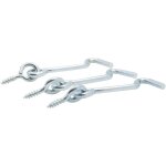 Crochet de contrevent zingué filet bois viswood 3, 5x50 mm (lot de 3 crochets) Crochet de contrevent zingué filet bois viswood 3, 5x50 mm (lot de 3 crochets)