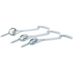 Crochet de contrevent zingué filet bois viswood 4x60 mm (lot de 3 crochets) Crochet de contrevent zingué filet bois viswood 4x60 mm (lot de 3 crochets)