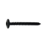 Viswood - vis de penture empreinte torx acier zingu noir entirement filetes, diamtre 6 mm, longueur ...