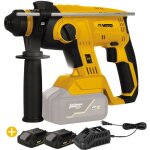 Vito - marteau perforateur sds plus 20v + 2 batteries lithium 2ah + chargeur rapide