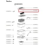 Vitre du couvercle pour friteuse mini fryer moulinex ss - 995749