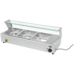 Bain marie - 3 x gn - 1 / 2 - robinet de vidange Bain marie - 3 x gn - 1 / 2 - robinet de vidange