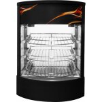 Vitrine chauffante pour pizzas & aliments - 220 - 240v 500w - 3 niveaux - temp�rature 30� � 85�c - ouverture ...