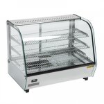 Vitrine inox chauffante 160 litres, 1500 w, 220 v - mono