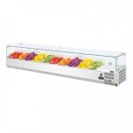 Vitrine inox r�frig�r�e � ingr�dients 9 x gn 1 / 3 (p)100 mm, 230 w, 220 v - mono